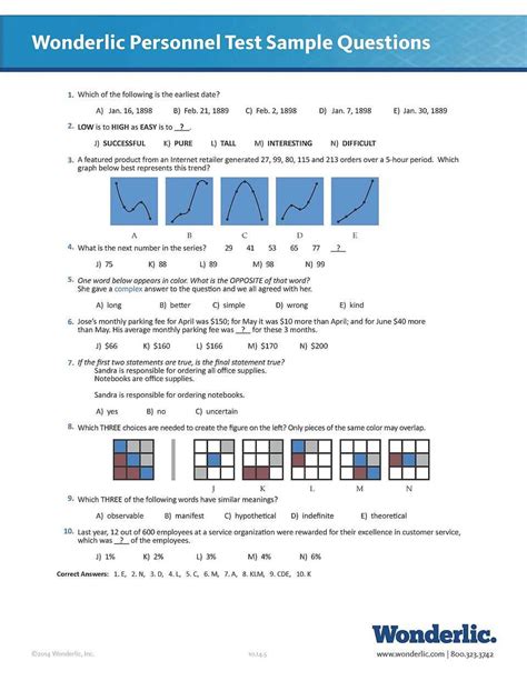 wonderlic test calculator